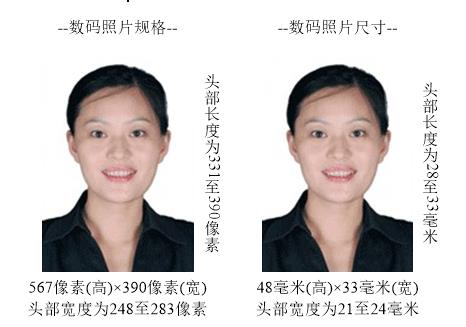湖南省成人高等教育本科毕业生申请学士学位考试上传电子照片标准